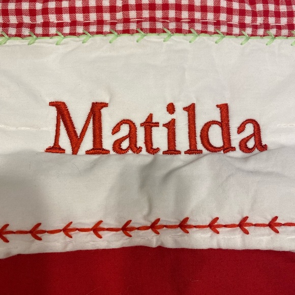 Pottery Barn Kids Matilda Christmas Stocking Reindeer Dog Puppy - Picture 4 of 4